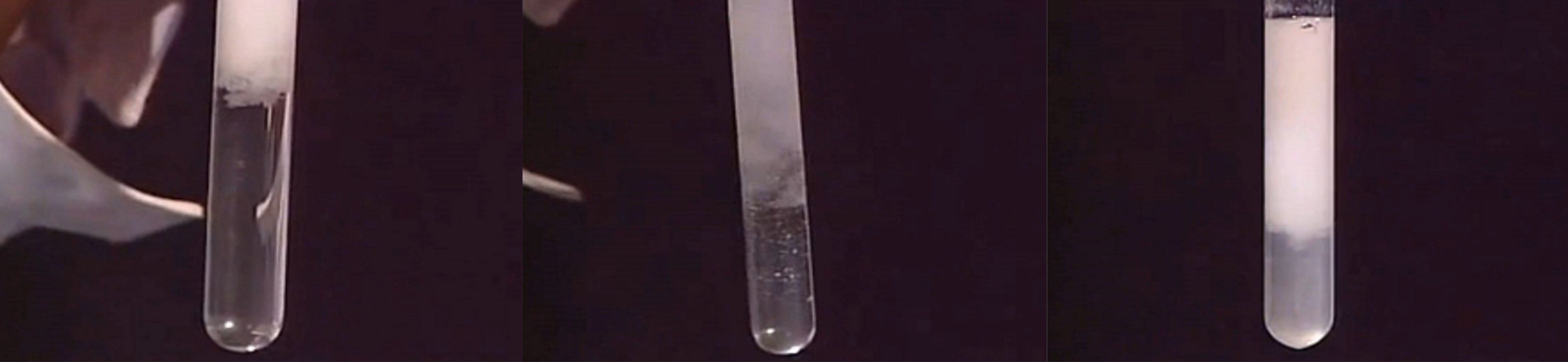 向NaOH溶液里滴加AlCl3溶液至过量,开始无沉淀，过一会儿产生白色沉淀且不溶解
